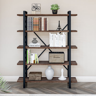 Markul 66.9" H Steel Etagere Bookcase