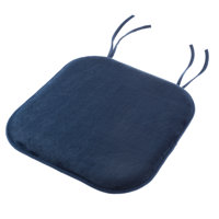 Everly Quinn 2-Pack Plush Foam Chair Cushions, Navy by Everly Quinn