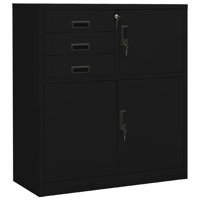 Office Cabinet 35.4" x 15.7" x 40.2" Steel by Inbox Zero