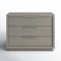 Eloise 3 - Drawer Solid Wood Nightstand by Joss & Main