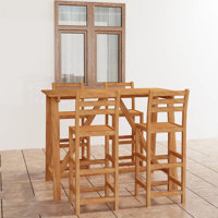 Mahie Rectangular - Bar Height Dining Set by Red Barrel Studio
