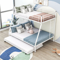 Twin Over Full Metal Bunk Bed With Trundle by Isabelle & Max