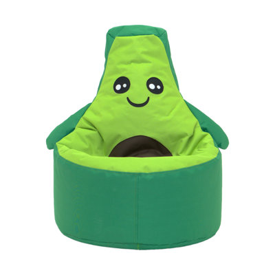 Avocado Small Outdoor Friendly Classic Bean Bag by Zoomie Kids