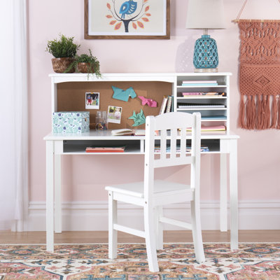 Kids Media Desk Hutch and Chair Set by Guidecraft