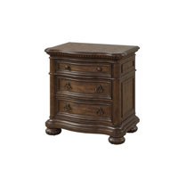 Eure 3 Drawer Nightstand Wood Top With USB by Canora Grey