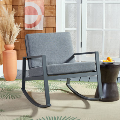 Bia Rocking Metal Chair with Cushions by Joss & Main