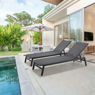 Outdoor Chaise Lounge by Latitude Run