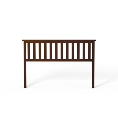 Ziggy Modern Dark Brown Walnut Solid Wood Slat Headboard by Laurel Foundry Modern Farmhouse