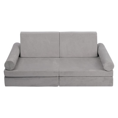 Mascoutah Kids Suede Club Sofa by Isabelle & Max