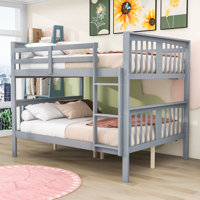 Full Over Full Wood Bunk Bed by Harriet Bee