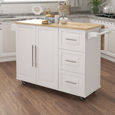 Kitchen Island on Wheels,Kitchen Island,Rolling Kitchen Island,Kitchen Island Cart by Red Barrel Studio