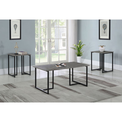 Ajahn 3 Pieces Living Room Table Set by Wade Logan