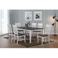7 Piece Solid Hardwood Dining Set Butterfly Leaf Included by Gracie Oaks