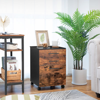 Braxx 3-Drawer Vertical Filing Cabinet by Loon Peak