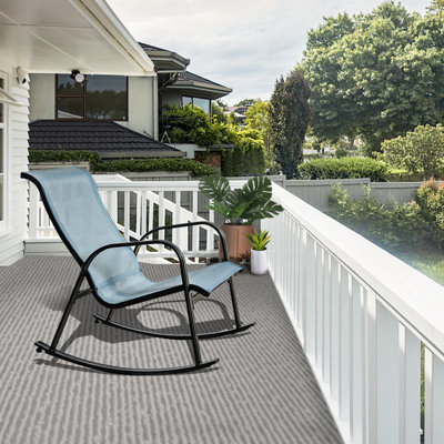 PVC-Coated Polyester Rocking Chair Steel Frame