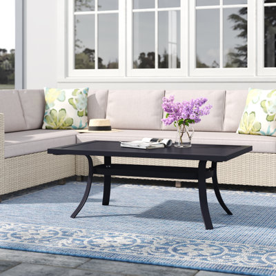Abbie-Lea Aluminum Coffee Table by Lark Manor