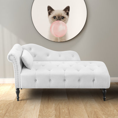 Earldene Tufted Left Recessed Arm Chaise Lounge by Rosdorf Park