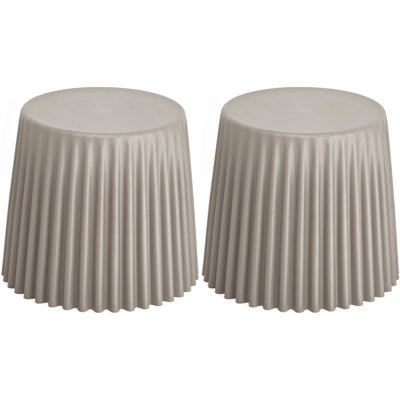 16.25" Stackable Stacking Round Shape Dining Stools Ottoman Basket Indoor Outdoor by Orren Ellis