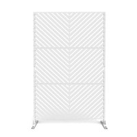 4 ft. W Stanaford Metal Privacy Screen Privacy Panel with Pattern by Symple Stuff