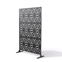 4 ft. W Stanaford Metal Privacy Screen Privacy Panel with Pattern by Symple Stuff