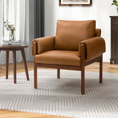 Anneluise Armchair With Solid Wood Legs by Lark Manor