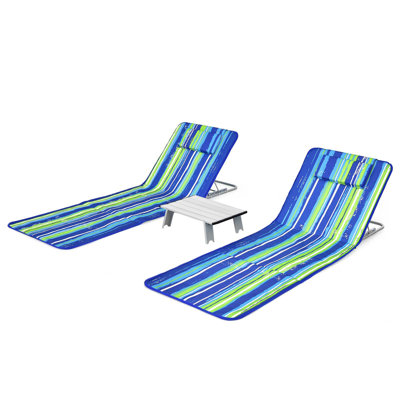 Zonia Reclining Beach Chair by Beachcrest Home