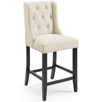 Baronet Tufted Button Upholstered Fabric Stool by Modway