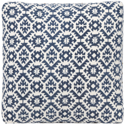 Handmade Cotton Upholstered Footstool by Foundry Select