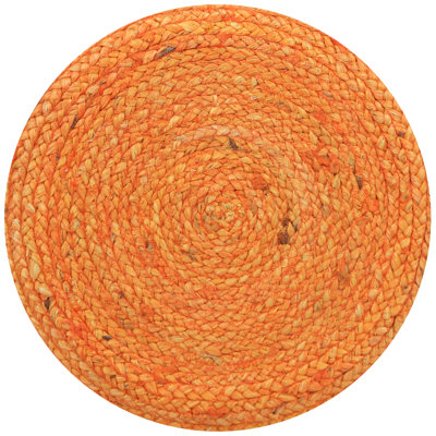 Handmade Jute Kilim Upholstered Round Stool by Gracie Oaks