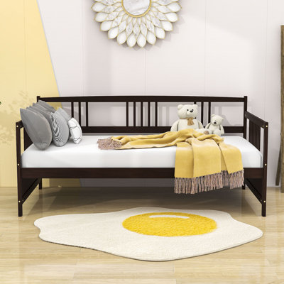 Twin Size Wooden Daybed with Slats Support by Red Barrel Studio