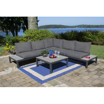 Lakeview Modern Outdoor Aluminum Sectional