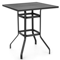 Stainless Steel Bistro Table by Latitude Run