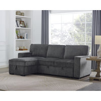 92" Wide Left Hand Facing Sleeper Sofa & Chaise by Latitude Run
