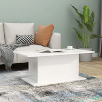 Manufactured Wood Pedestal Single Coffee Table by Latitude Run