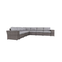 Biles Fully Assembled 9 Piece Sectional Seating Group with Cushions