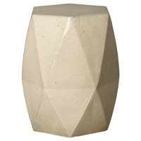 Ibtihal LARGE BRILLIANT MATRIX STOOL/TBL, TEAL 18X22"H