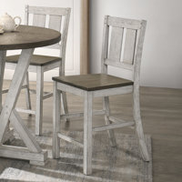Siga Solid Wood 23" Short Stool by Gracie Oaks