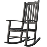 Schereville Patio Solid Wood Rocking Chair by Rosecliff Heights