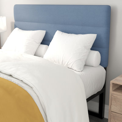 Channel Stitched Upholstered Headboard, Adjustable Height from 44.5" to 57.25" by Latitude Run