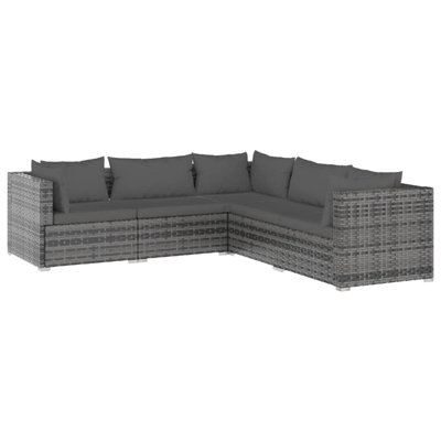 27.6" Wide Rectangle Patio Sectional Set with Cushions by Latitude Run