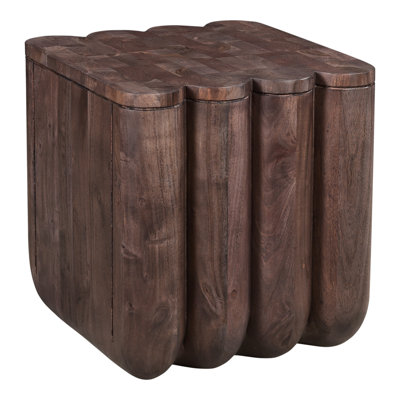 Arine Solid Wood Block End Table by AllModern