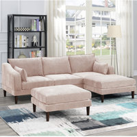 Sukkhu Reversible Sofa & Chaise with Ottoman by Ebern Designs