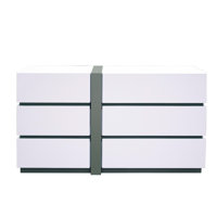 Kajal 6 Drawer 55" W Double Dresser by Orren Ellis