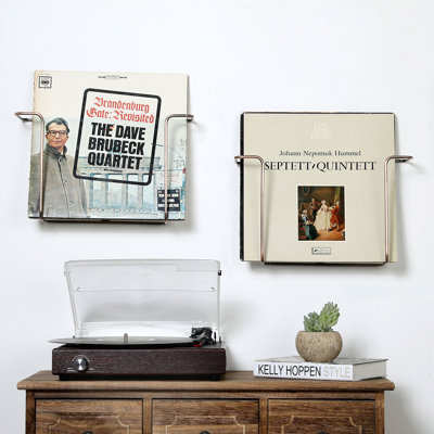 Wall Mounted Metal Wire Magazine Rack by Everly Quinn