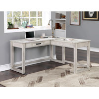 Ledon Height Adjustable L-Shaped Desk with Built in Outlets by Gracie Oaks