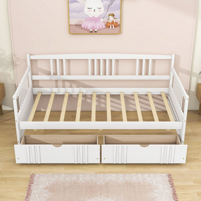 Wooden Daybed with 2 Drawers by Red Barrel Studio