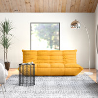 Armless Bean Bag Chair 3-Seat Togo Soft Armless Fireside Chair by Viv + Rae