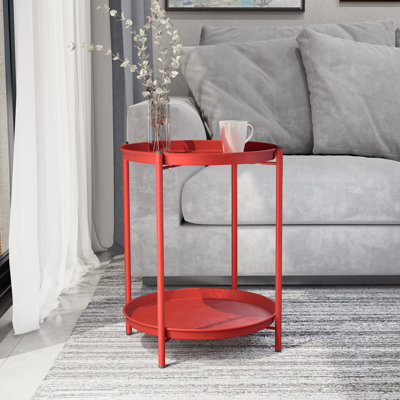 Caira Metal Side Table by Wade Logan