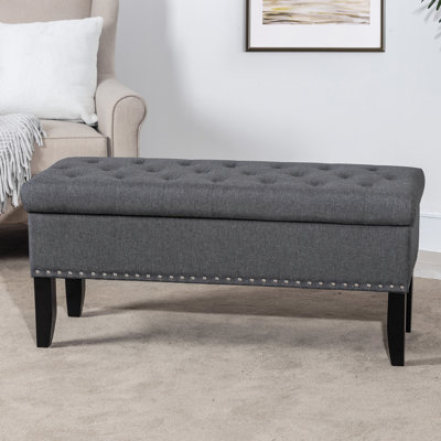 Upholstered Flip Top Storage Bench by Red Barrel Studio
