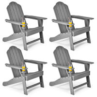 Emest Patio PE Adirondack Chair by Rosecliff Heights